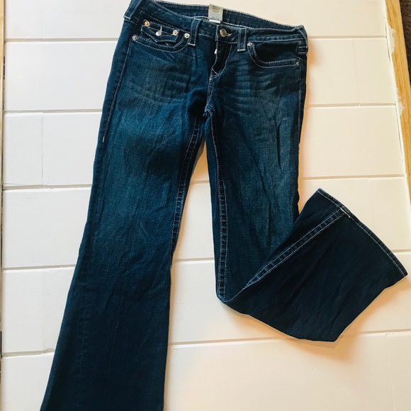 True Religion Denim - True Religion Dark Wash Joey Flare Jeans Size 32